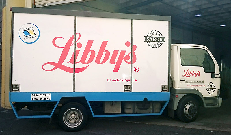 Rotulación camión Libby’s